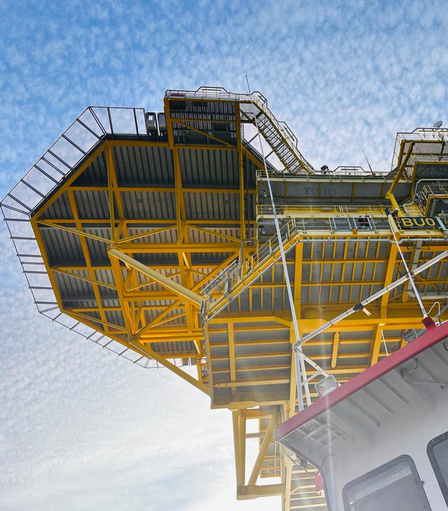 Montagearbeiten im Offshore-Bereich